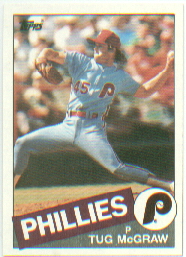 1985 Topps Baseball Cards      157     Tug McGraw